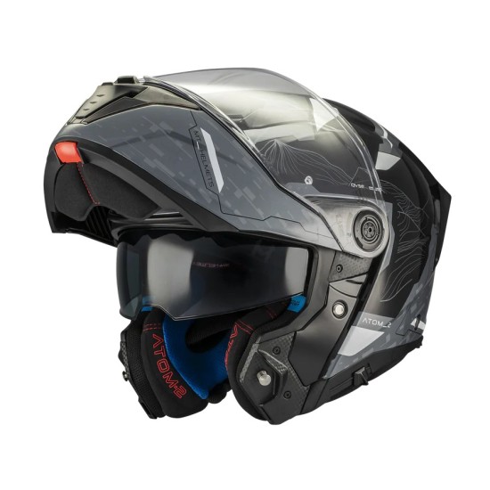 Casque Atom 2 SVHighlands C2 Gris/Noir brillant MT Helmets
