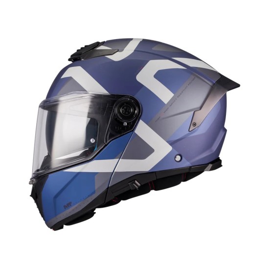 Atom 2 Dexter C2 Modularhelm Blau/Mattgrau MT Helmets