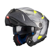 Casque modulaire Atom 2 SV Highlands E2 Gris/Jaune mat MT Helmets