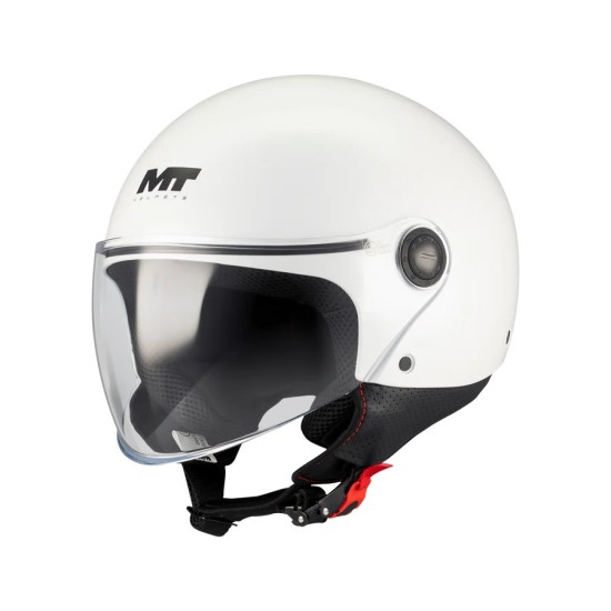 Casco MT Helmets Street S Pure A0 bianco lucido