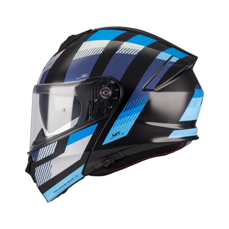 Casco modulare SV Stroke B7 Gloss Blue MT Helmets