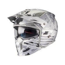 Streetfighter SV Belic Helmet White/Matte Gray MT Helmets