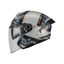 Cosmo SV Arrow C2 Jethelm, glänzend grau, MT Helmets
