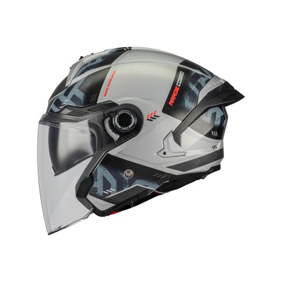 Cosmo SV Arrow C2 Jethelm, glänzend grau, MT Helmets