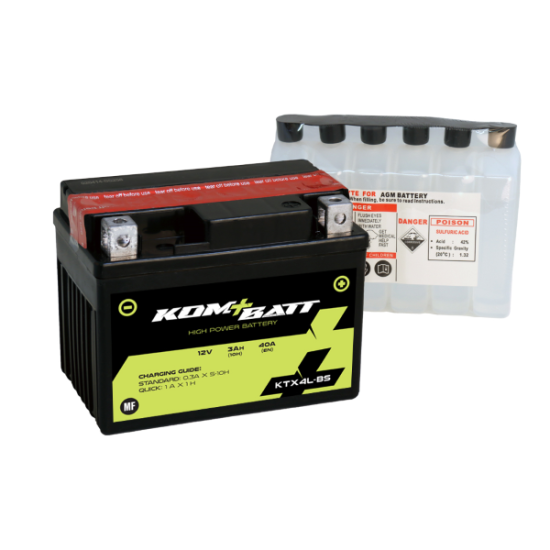 Batteria Kombat KTX4L - BS attivata