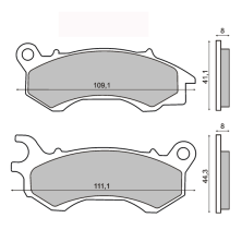 Honda PCX 125 Brake Pads Made In Italy RMS