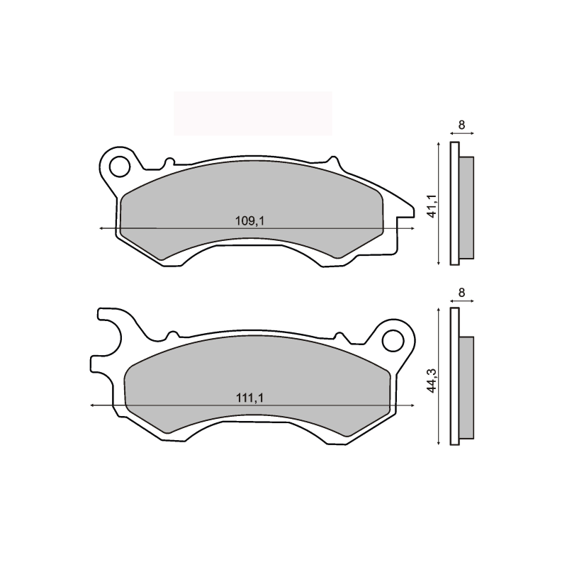 Plaquettes de frein Honda PCX 125 fabriquées en Italie RMS