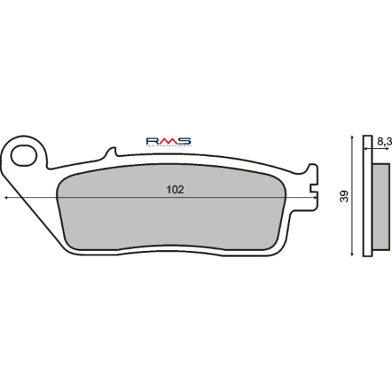Honda CBR 1000F Made In Italy RMS brake pads