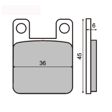 Derbi Senda brake pads Made In Italy RMS