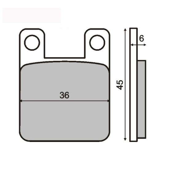 Derbi Senda brake pads Made In Italy RMS