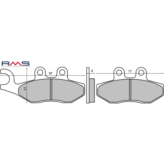 Pastiglie freno RMS Piaggio Beverly 125 Made In Italy