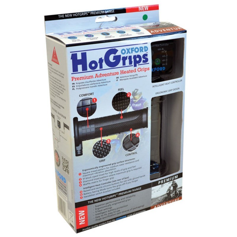 Oxford V8 Heated Adventure Grips with Switch