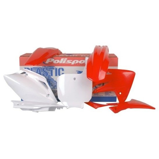 Kit de carénage rouge/blanc Polisport Honda CRF 150R 07-23