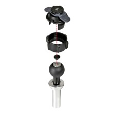 Optiline steerer tube mounting, 17/20mm diameter