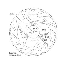 Polini Bremsscheibe Yamaha Aerox/Jog