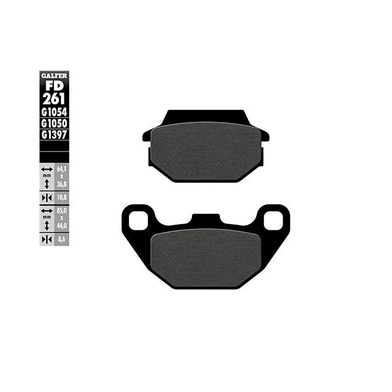 Plaquettes de frein Galfer Kymco Agility 125 09-17
