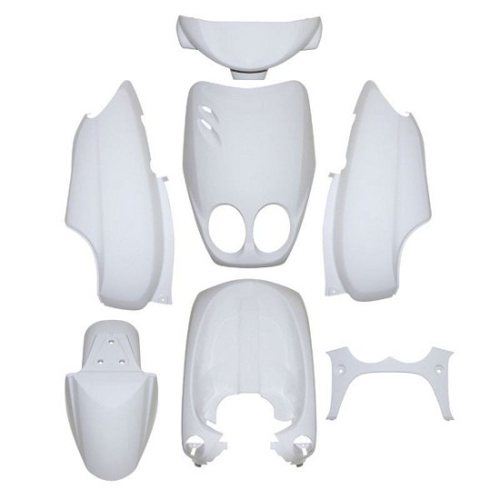 Carénage blanc brillant Yamaha Neos 02-07 (7 pièces)