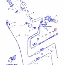 Bremszugspannmutter Yamaha Jog R / RR / Neos 50