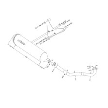 Exhaust Leovince 4road Piaggio X9 250 Evolution 2004