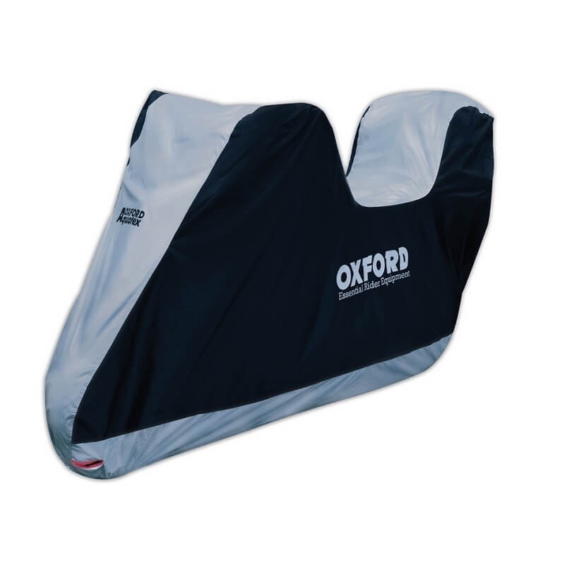 Funda protección de exterior para moto con baúl Oxford