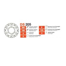 Disco de freno delantero Derbi Senda / DRD 260mm Grimeca