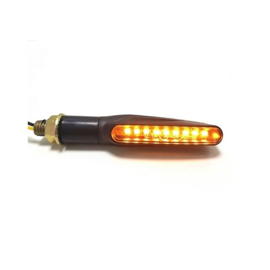 Intermintentes led moto secuencial negro Homologado