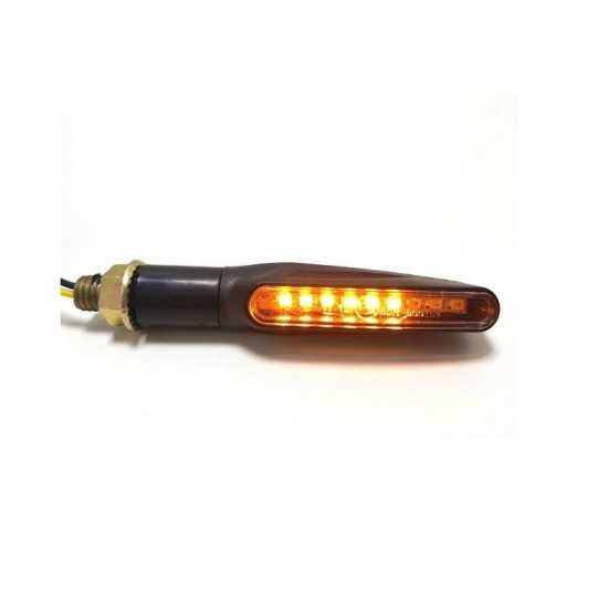 Intermintentes led moto secuencial negro Homologado Intermintentes led moto secuencial negro Homologado