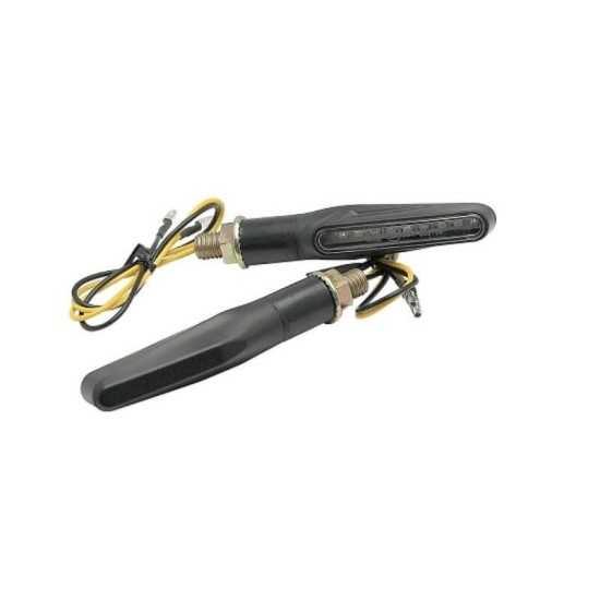 Intermintentes led moto secuencial negro Homologado Intermintentes led moto secuencial negro Homologado