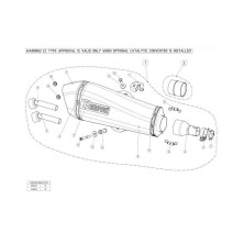 Exhaust Piaggio X EVO 400 07-11 Akrapovic Exhaust Piaggio X EVO 400 07-11 Akrapovic
