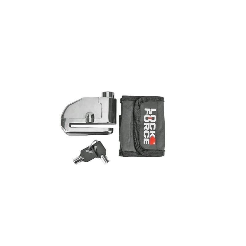 Candado a disco con allarme Lock Force cromato