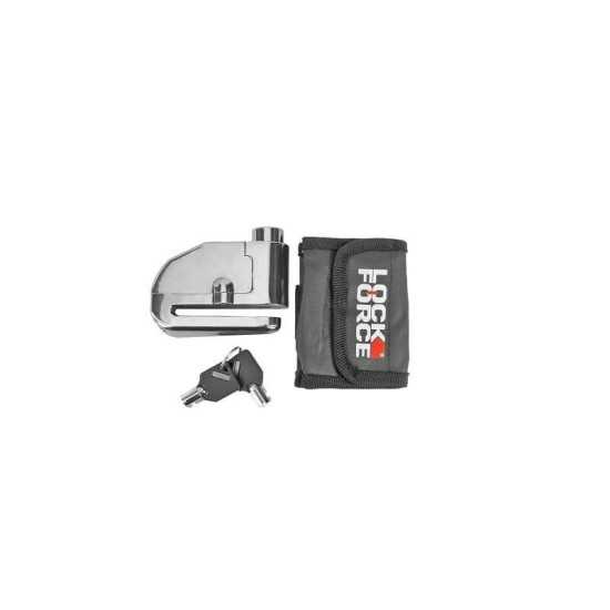 Candado a disco con allarme Lock Force cromato Candado a disco con allarme Lock Force cromato
