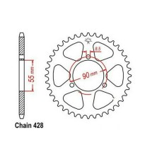 Kit arrastre JT Rieju RS / RS2 125 15-46 Kit arrastre JT Rieju RS / RS2 125 15-46