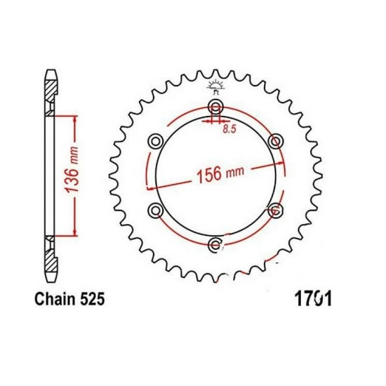 Kit arrastre Suzuki DR 650 SE  DID 15-41 110 eslabones