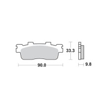 Pastillas de freno traseras Kymco Super Dink 125 / 300 09-17 SBS