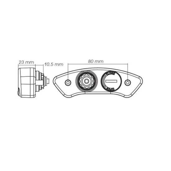 Marcador velocímetro universal DB EX-02 Koso