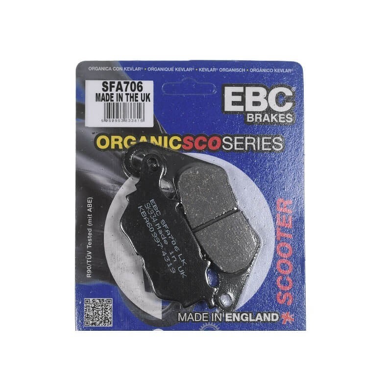 Pastillas de freno traseras Yamaha X-MAX 125 / 300 EBC orgánicas