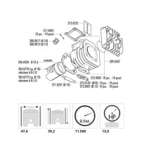 Kit cilindro minarelli vertical alu 70cc Polini Evolution