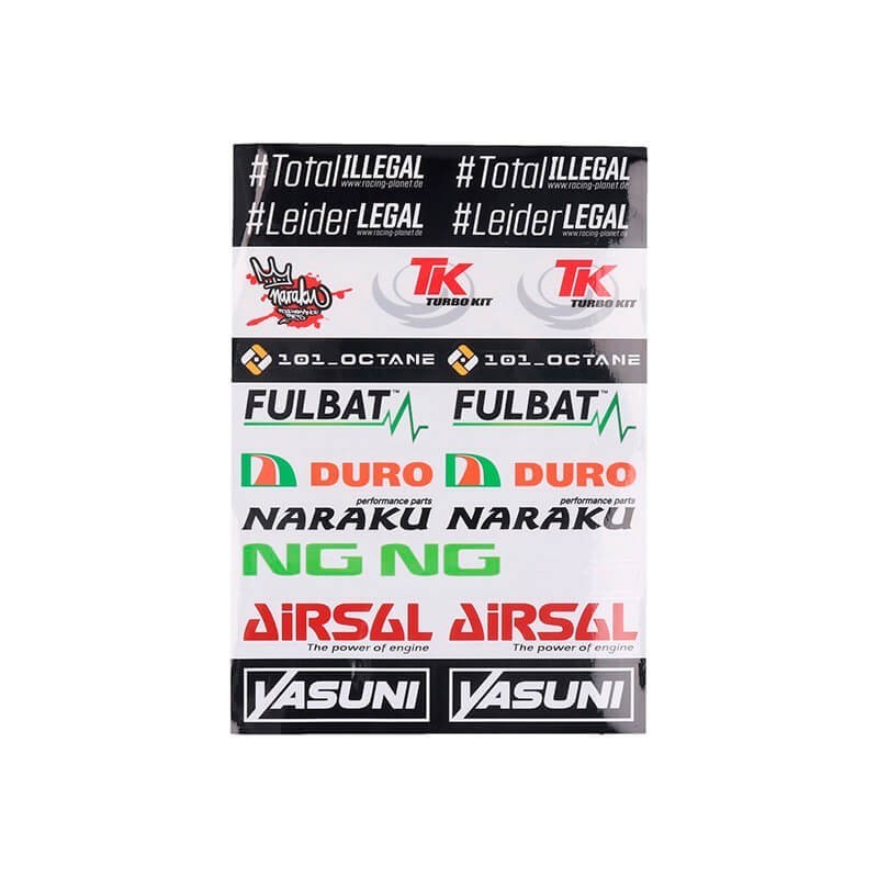 Multi-brand sticker set