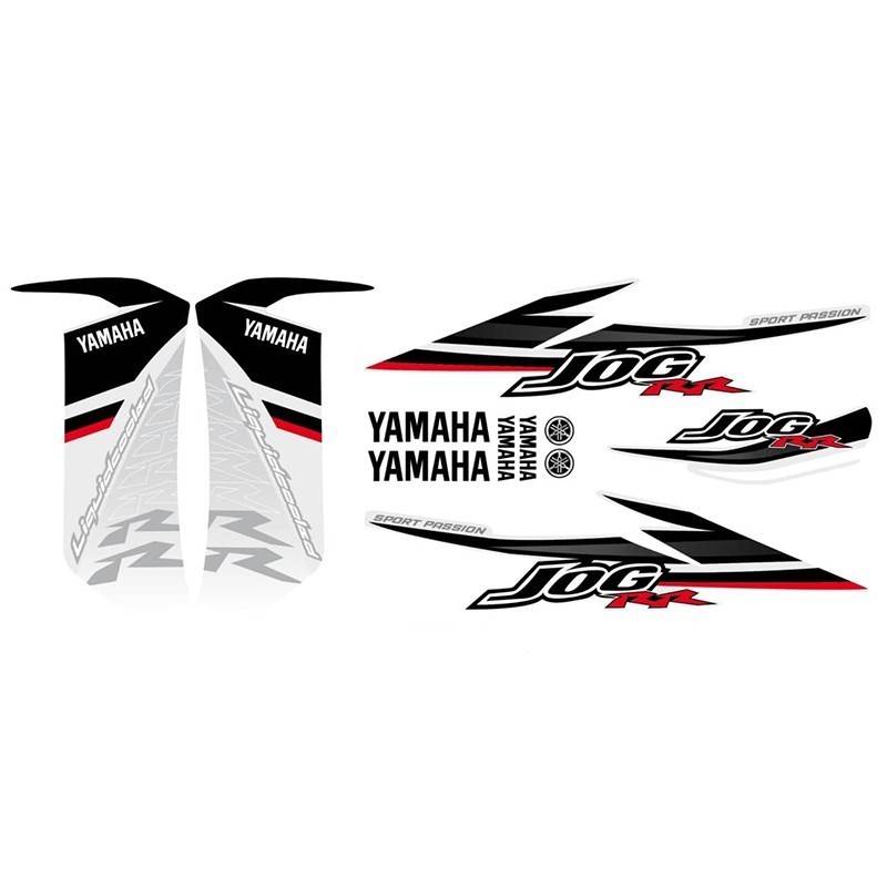 Pegatinas Yamaha Jog R / RR tipo original Blancas