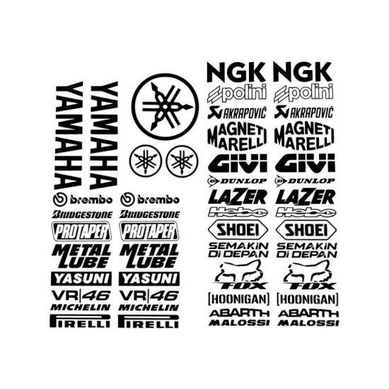 Multibrand stickers for Aerox / Jog R/RR