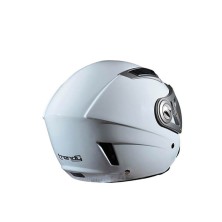 White Verni double screen Jet helmet Trendy