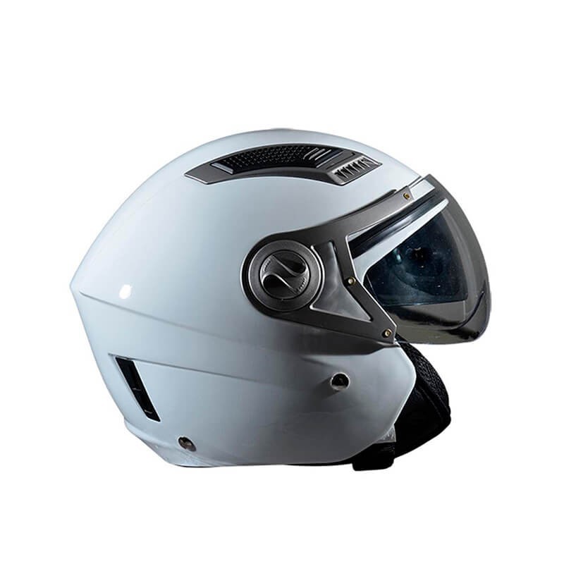 Casco Jet doble pantalla Verni blanco Trendy