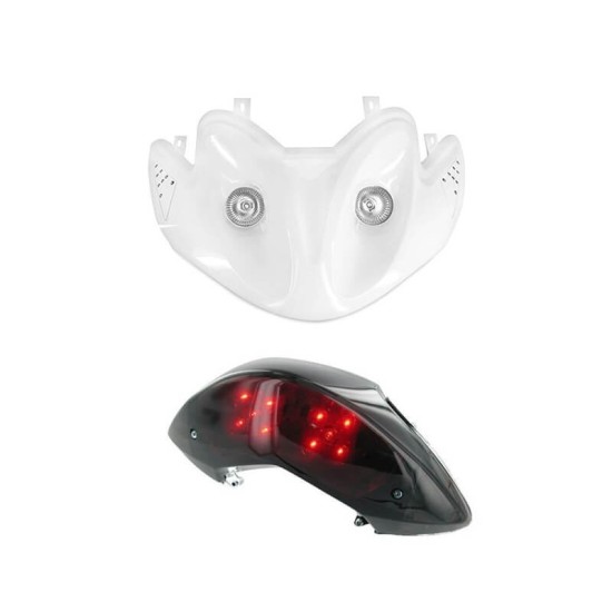 Kit bifaro blanco + piloto trasero led Yamaha Jog RR