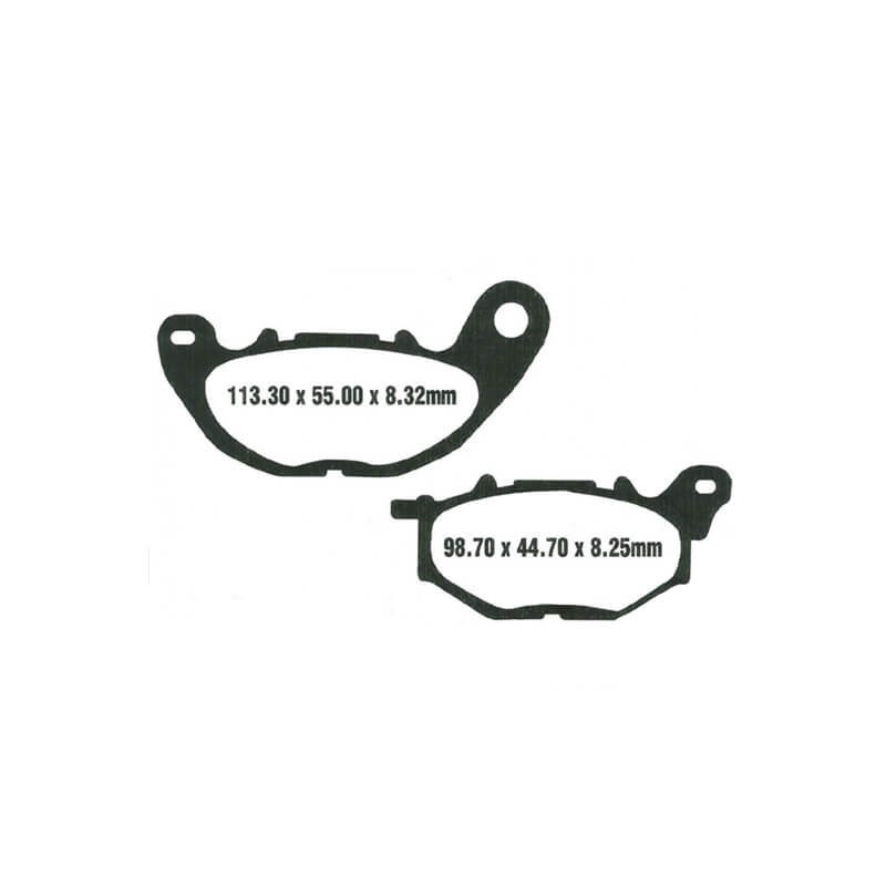 Front carbon brake pads Yamaha X-Max 125/300 from 2018
