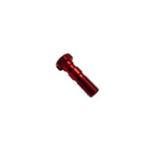 Double M10 x 1.25 red aluminum banjo screw