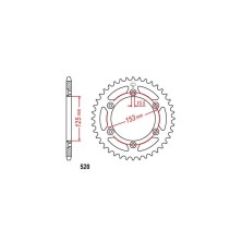 Couronne Honda XR 600 pas 520 48 dents