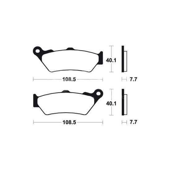 Front brake pads Aprilia Pegaso 650