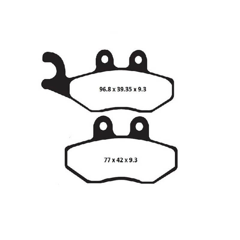 Plaquettes de frein avant pour étrier Heng Tong Piaggio X7-X8-X9 EBC