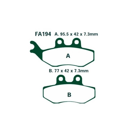 Plaquettes de frein SFA194 Aprilia RS/ RX 125cc Yamaha TZR 50