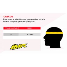 Casque Cross Enfant IMR Vert Fluor Taille M